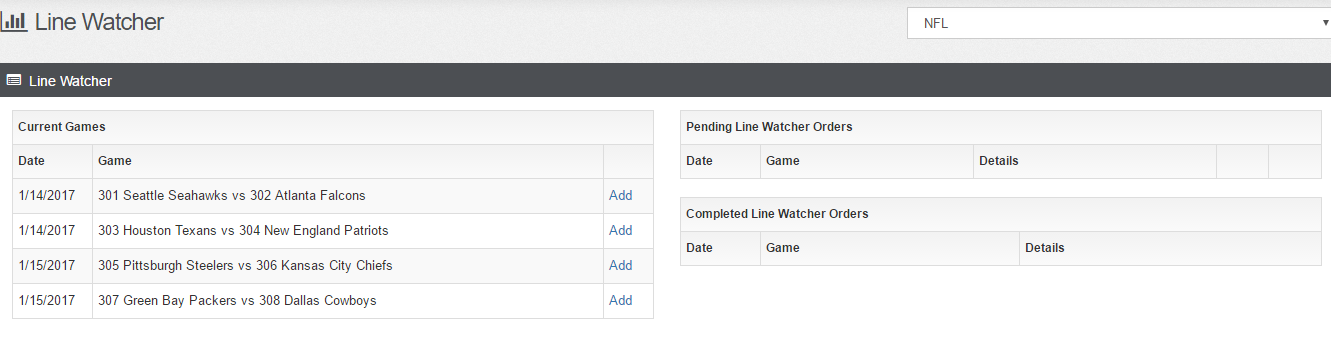 Line Watcher  Sports Insights