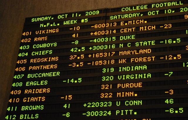 vegas odds on nfl games today