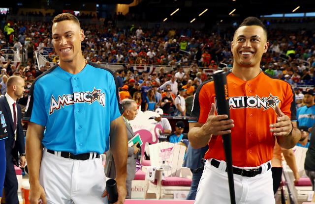 Why Yankees' Aaron Judge, Giancarlo Stanton are bash brothers with  different swings 